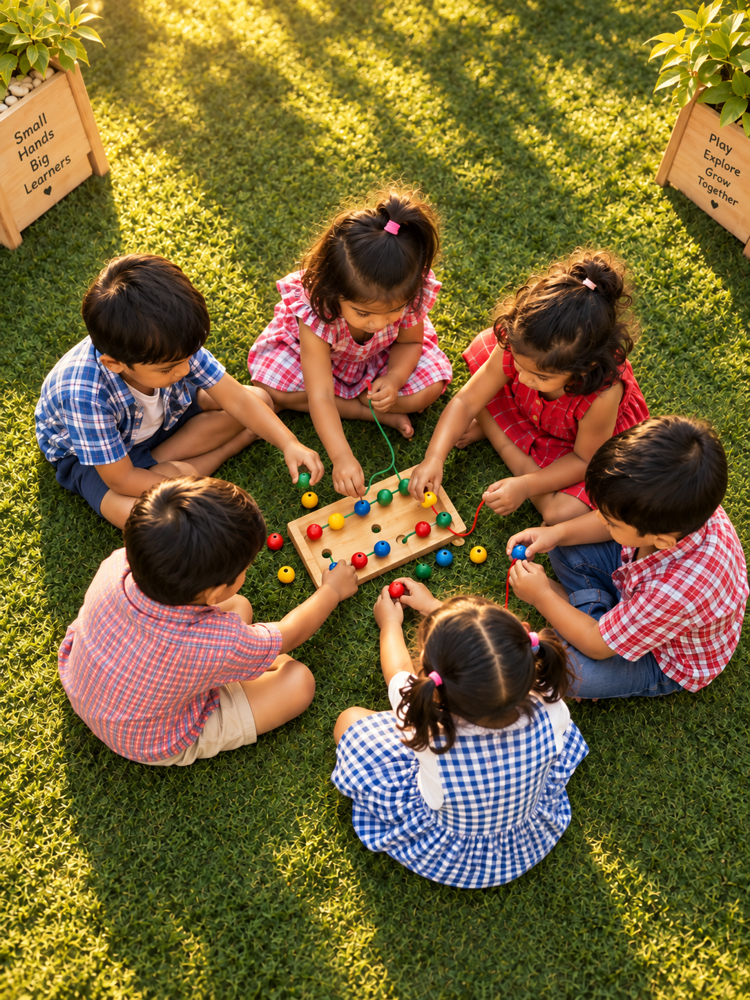 Children learning at Clover
